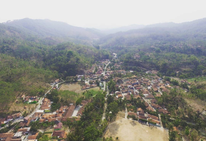 hasil pencitraan jarak jauh wilayah desa dermaji menggunakan drone